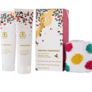 Arbonne pampermint foot care gift set